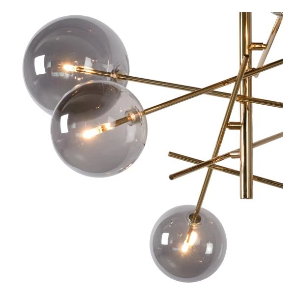 Lucide ALARA - Hanglamp - Ø 72 cm - LED - G4 - 6x1,5W 2700K - Goud - detail 1